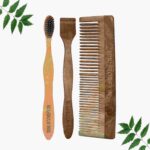 1 Neem Dressing Comb 1 Neem adult toothbrush1 Neem tongue Cleaner