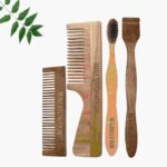 1 Neem Handle & 1 Pocket Comb 1 Neem adult toothbrush1 Neem tongue Cleaner