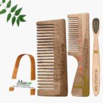 1 Neem Handle & 1 Shampu Comb 1 Kids bamboo toothbrush1 Bamboo tongue cleaner