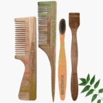 1 Neem Handle & 1 Tail Comb 1 Neem kids toothbrush1 Neem tongue Cleaner