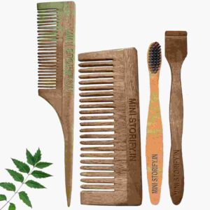 1 Neem Shampu & 1 Tail Comb 1 Neem kids toothbrush1 Neem tongue Cleaner