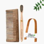 1 Neem Shampu Comb 1 Kids bamboo toothbrush1 Bamboo tongue cleaner