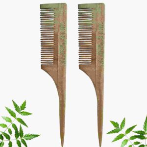 1 Neem Tail Comb Comb For Men And Women Pack of 2