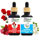 Essential Oil of Rose and Jasmine 30 Ml Each