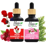 Essential Oil of Rose and citronella 30 Ml Each